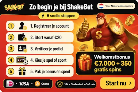 Hoe begin je bij ShakeBet casino Nederland